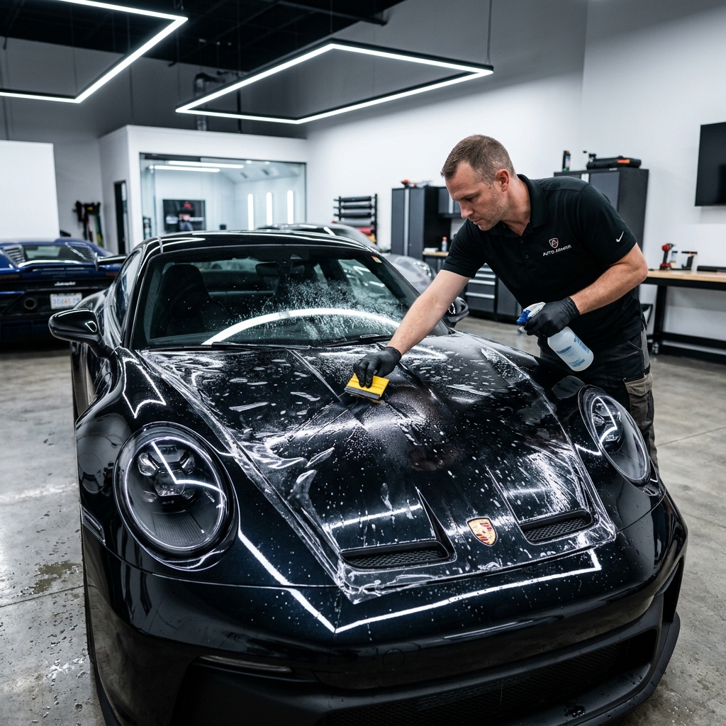 Paint protection film installation at Riverside Tints